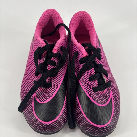 Nike Jr Bravata II FG Soccer Cleat 844442-600 Hot Pink/Black, Girls, Size 10C - Picture 2 of 7